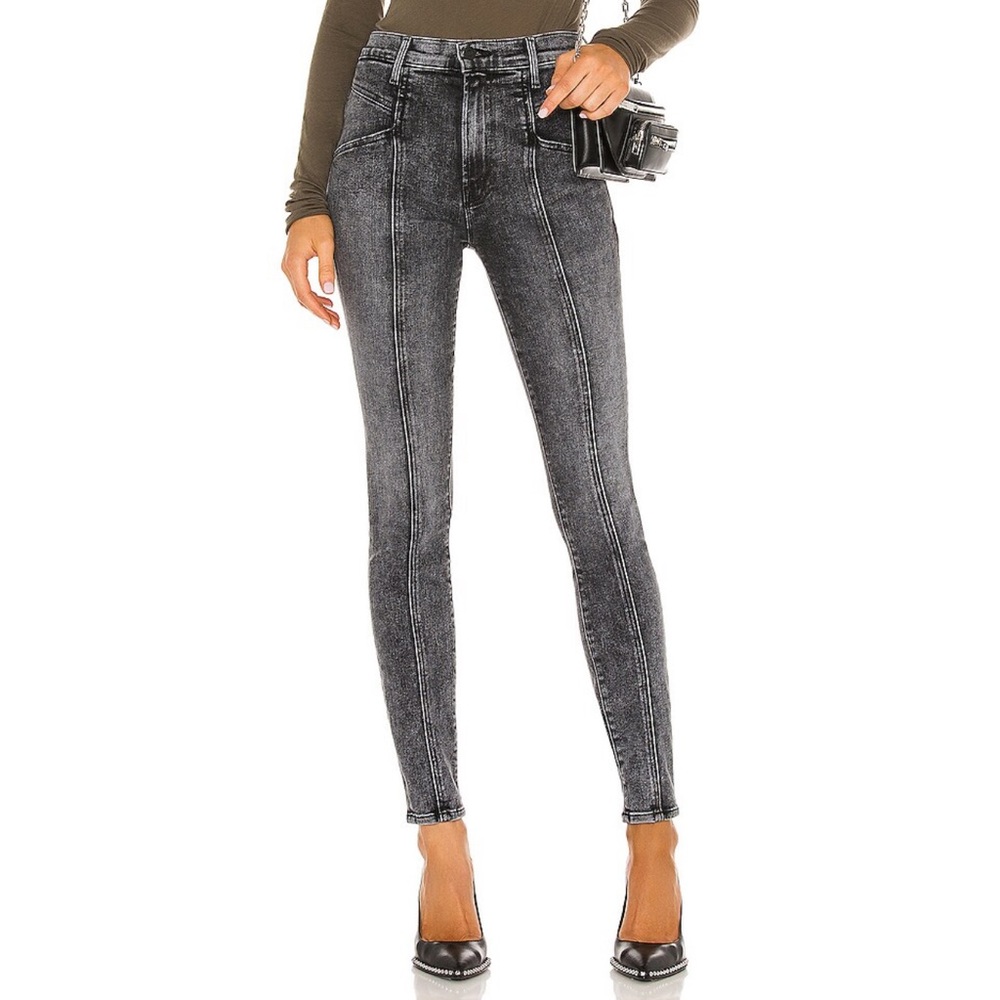 MOTHER The Seamed Swooner Skimp Jeans in Train Stops B282